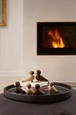 Kay Bojesen Lovebirds 2 pièces, Chêne/chêne Fumé -Décoration D'Intérieur KB 39204 02 1