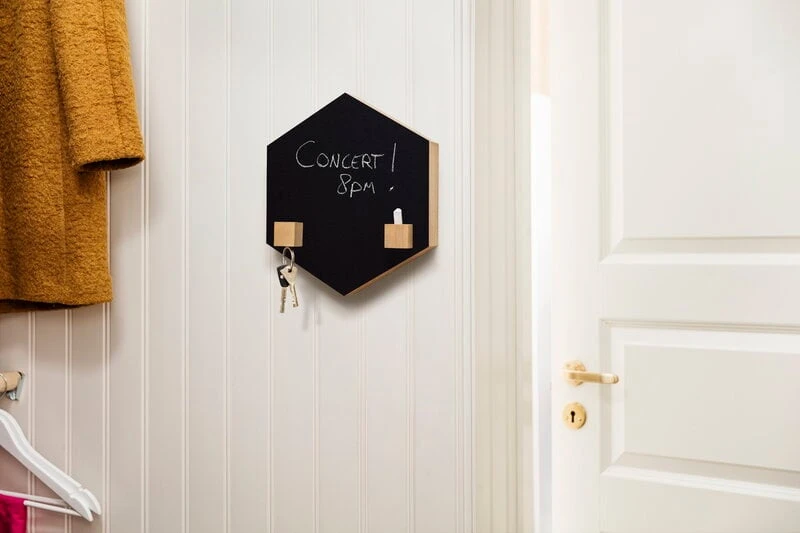 Kotonadesign Tableau Hexagonal, 26 cm, Gris Clair 2 Kotonadesign Tableau Hexagonal, 26 cm, Gris Clair – Image 2