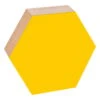 Kotonadesign Tableau Hexagonal, 26 cm, Jaune