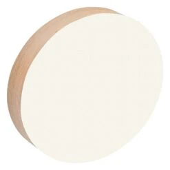 Kotonadesign Tableau Rond, 25 cm, Blanc