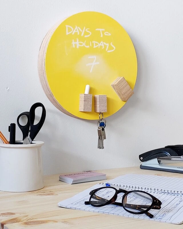 Kotonadesign Tableau Rond, 25 cm, Menthe 2 Kotonadesign Tableau Rond, 25 cm, Menthe – Image 2