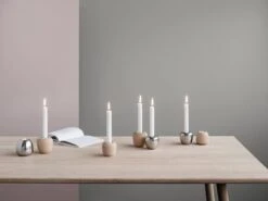 Stelton Petit Bougeoir Ora, Hêtre 9 Stelton Petit Bougeoir Ora, Hêtre -Décoration D'Intérieur LS 103 104 103 1 104 1 Ora candleholder powder