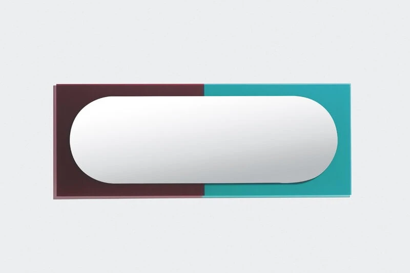 Petite Friture Miroir Wander, 67 x 176 cm, émeraude - Cerise 4 Petite Friture Miroir Wander, 67 x 176 cm, émeraude - Cerise – Image 4