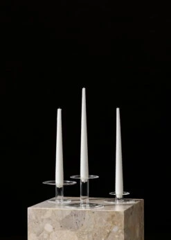 MENU Bougeoir Abacus, 2,3 cm, Verre Transparent -Décoration D'Intérieur MENU Abacus Candle Holder