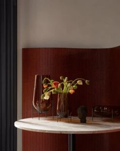 MENU Vase Moyen Échasse, Ambre -Décoration D'Intérieur MEN chasse Column Table