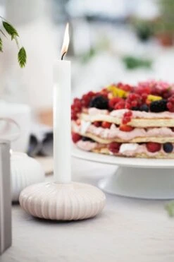 Kähler Bougeoir Pour Bougie Chauffe-plat Hammershøi 65 mm, Blanc -Décoration D'Intérieur MG 2411