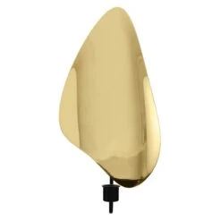 MENU Porte-bougie Mural Flambeau, 34 cm, Noir - Laiton