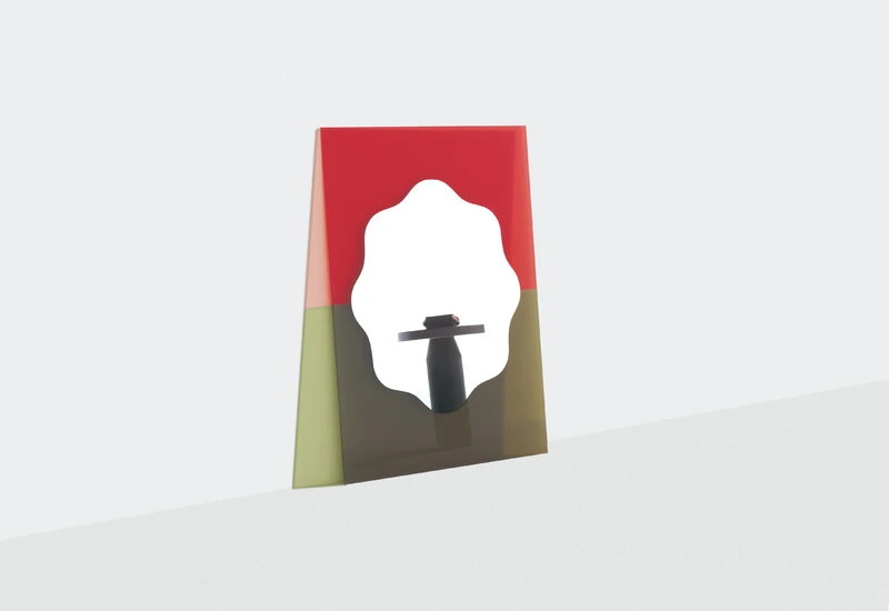 Petite Friture Miroir Wander, 40 x 55 cm, Vermillon - Kaki 3 Petite Friture Miroir Wander, 40 x 55 cm, Vermillon - Kaki – Image 3