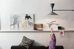 Magis Petite Sculpture Bird, Gris -Décoration D'Intérieur Magis kids birds sculpture ambient multi MT340 grey 01 hr