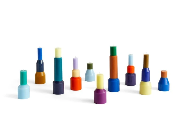 HAY Bougie Pillar, Modèle M, Bleu Minuit 2 HAY Bougie Pillar, Modèle M, Bleu Minuit – Image 2