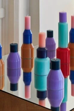 HAY Bougie Pillar, Modèle XL, Rouge -Décoration D'Intérieur Pillar Candle family 06 1