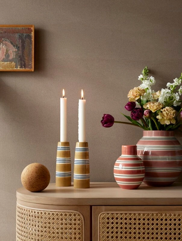 Kähler Bougeoir Omaggio Nuovo, 16 cm, Ocre 5 Kähler Bougeoir Omaggio Nuovo, 16 cm, Ocre – Image 5