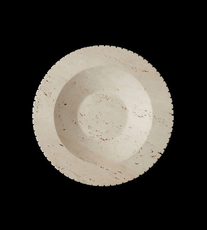 Fredericia Bol Locus, 40 cm, Travertin 2 Fredericia Bol Locus, 40 cm, Travertin – Image 2