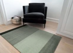 Tica Copenhagen Tapis Stripes Horizontal, 90 x 130 cm, Vert -Décoration D'Intérieur TICA Floormat Stripes horizon 10019 90x130 57105551001203 e