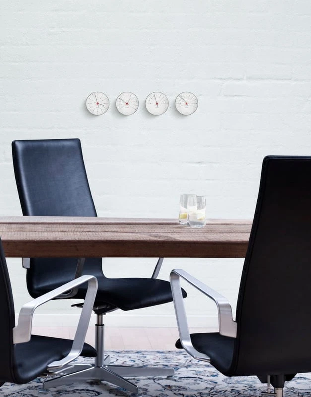 Arne Jacobsen Horloge Murale AJ Bankers 12 cm, Blanc 3 Arne Jacobsen Horloge Murale AJ Bankers 12 cm, Blanc – Image 3