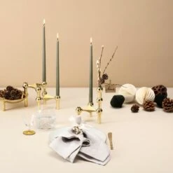 STOFF Copenhagen Bougeoir STOFF Nagel, En Laiton -Décoration D'Intérieur Table brass cropped