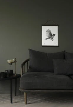 Teemu Järvi Illustrations Affiche Siberian Jay, 30 X 40 cm -Décoration D'Intérieur TeemuJarviIllustrations SiberianJayPoster2