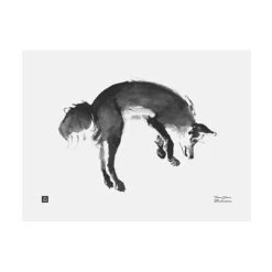 Teemu Järvi Illustrations Affiche Leaping Fox, 40 X 30 cm