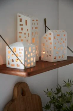 Kähler Photophore Urbania, Town House -Décoration D'Intérieur Urbania Light House H145 H220 H105