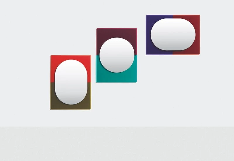 Petite Friture Miroir Wander, 67 x 90 cm, Vermillon - Kaki 2 Petite Friture Miroir Wander, 67 x 90 cm, Vermillon - Kaki – Image 2