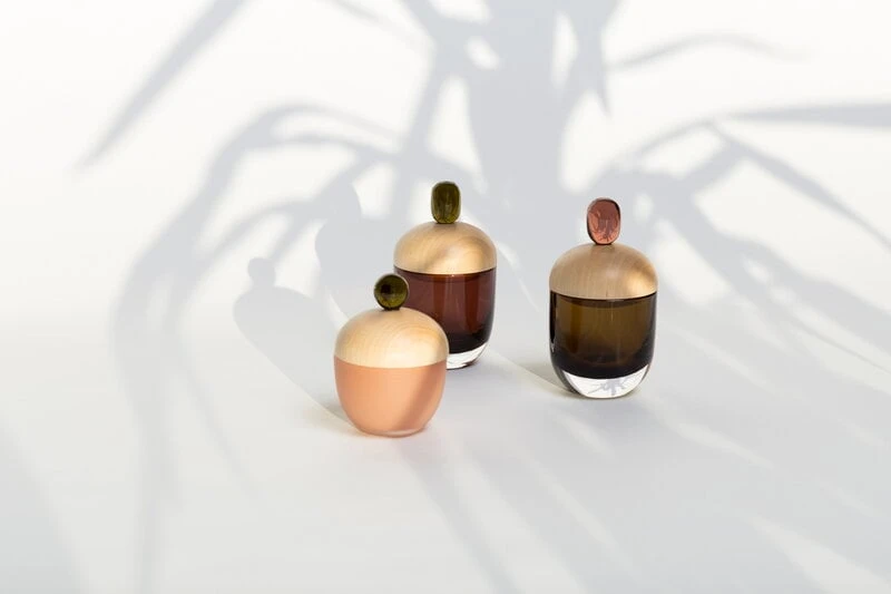 Katriina Nuutinen Boîte Lyyli, Moyen Modèle, Aubergine - olive 2 Katriina Nuutinen Boîte Lyyli, Moyen Modèle, Aubergine - olive – Image 2