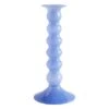 HAY Porte-bougie Wavy, Modèle L, Bleu Clair Jade