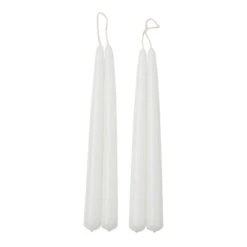 Applicata Bougie Blossom, Lot De 4, Blanc