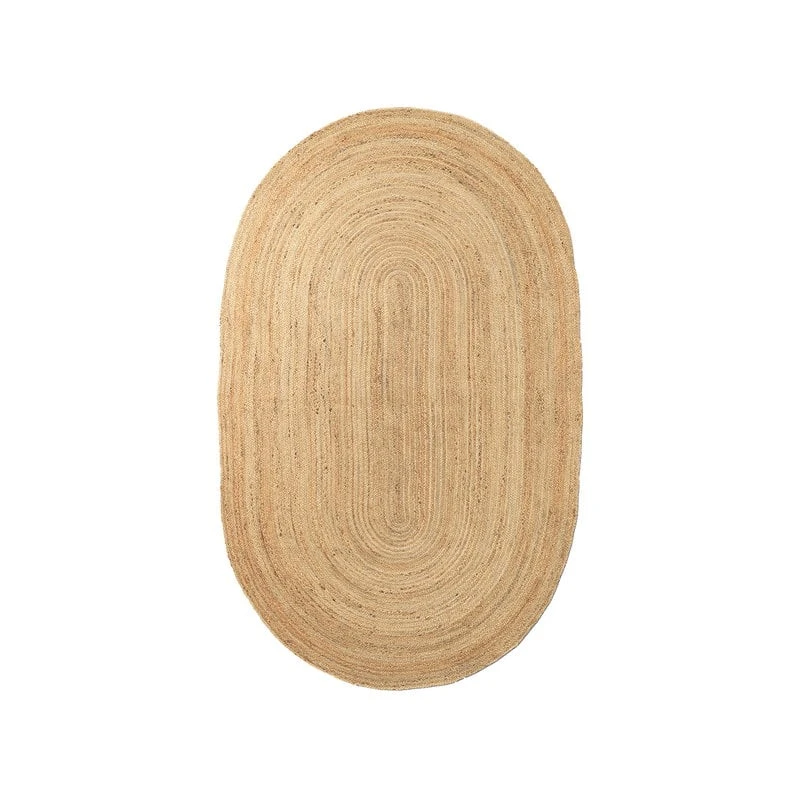 Ferm LIVING Petit Tapis Ovale En Jute Eternal, Naturel 1 Ferm LIVING Petit Tapis Ovale En Jute Eternal, Naturel