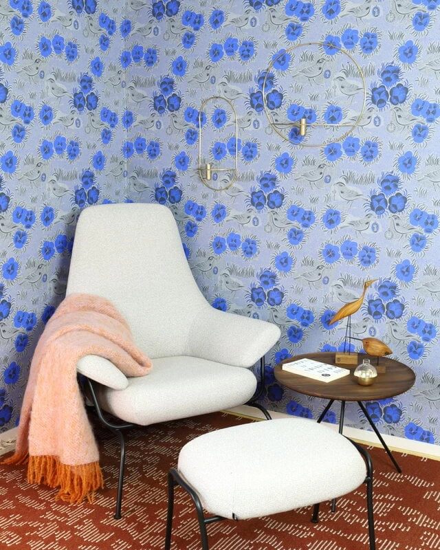 Pihlgren Ja Ritola Papier Peint Kiurujen Yö, Bleu Cobalt/gris 5 Pihlgren Ja Ritola Papier Peint Kiurujen Yö, Bleu Cobalt/gris – Image 5