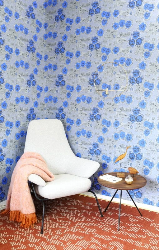 Pihlgren Ja Ritola Papier Peint Kiurujen Yö, Bleu Cobalt/gris 2 Pihlgren Ja Ritola Papier Peint Kiurujen Yö, Bleu Cobalt/gris – Image 2